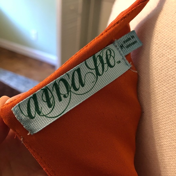 Aina Be Orange highneck Fit Flare Dress size M - Picture 5 of 6